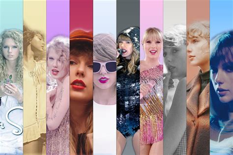 Dec 13, 2023 · On August 9, 2023, during her final U.S. show for her Eras Tour in Los Angeles, Swift announced she will be releasing 1989 (Taylor's Version) on October 27. Her first Grammy-winning pop album, 1989 has hits such as "Wildest Dreams," "Blank Space," and "Shake It Off." From Taylor Swift to 1989 (Taylor's Version), L'OFFICIEL takes a look at every ... 
